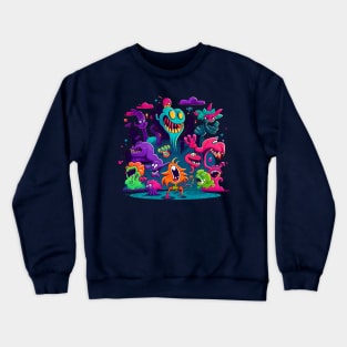 The nostaligic monsters come out to play! Crewneck Sweatshirt